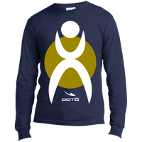 Thumbnail for GLYPHIC EN WHITE OVER OLIVE GOLD - USA100LS Long Sleeve Made in the US T-Shirt - 4 COLORS -