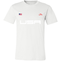 Thumbnail for USA - DASH - FLAG - 3001C Unisex Jersey Short-Sleeve T-Shirt - 6 COLORS -