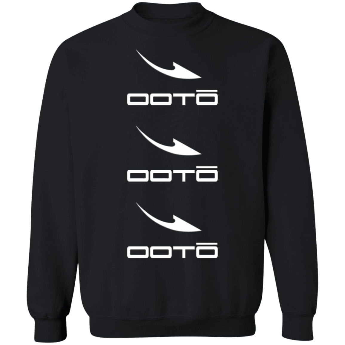 OOTO - DASH EN  WHITE X 3 - G180 Crewneck Pullover Sweatshirt - 7 COLORS -