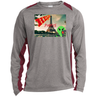 Thumbnail for AL - Hello from PARIS - selfie - postcard - ST361LS Long Sleeve Heather Colorblock Performance Tee - 3 COLORS -