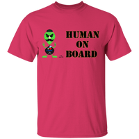 Thumbnail for OOTO - AL- HUMAN ON BOARD G500B Youth 5.3 oz 100% Cotton T-Shirt - 10 COLORS -