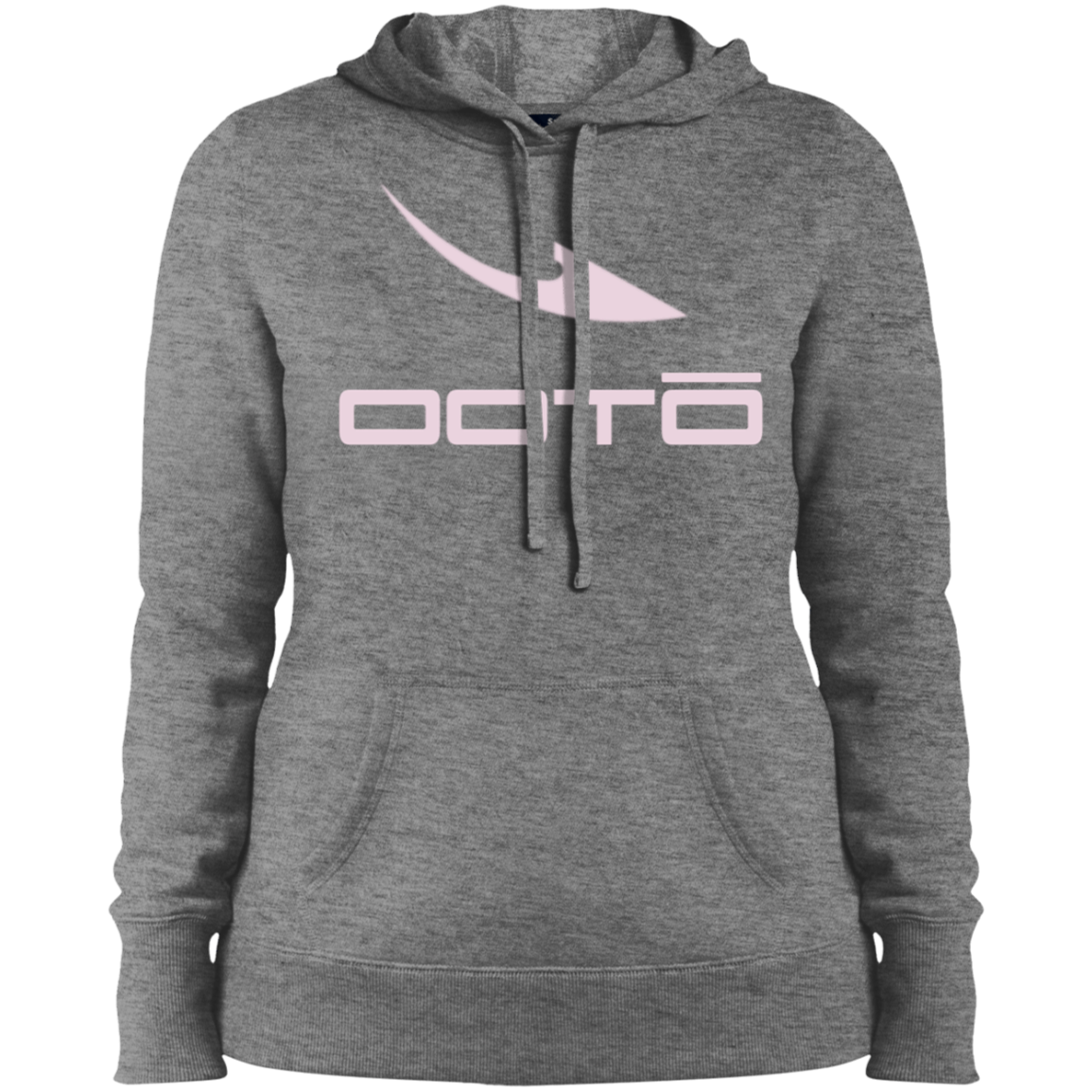 OOTO - DASH EN POWDER PINK - LST254 Ladies' Pullover Hooded Sweatshirt - 5 COLORS -