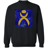 Thumbnail for OOTO - GLYPHIC EN GOLD OVER PLASMATIC STORM - G180 Crewneck Pullover Sweatshirt - 5 COLORS -