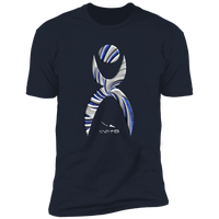 Thumbnail for GLYPHIC EN DEEP BLUE WITH NEW GALLACTIC FENCE - NL3600 Premium Short Sleeve T-Shirt - 7 COLORS -