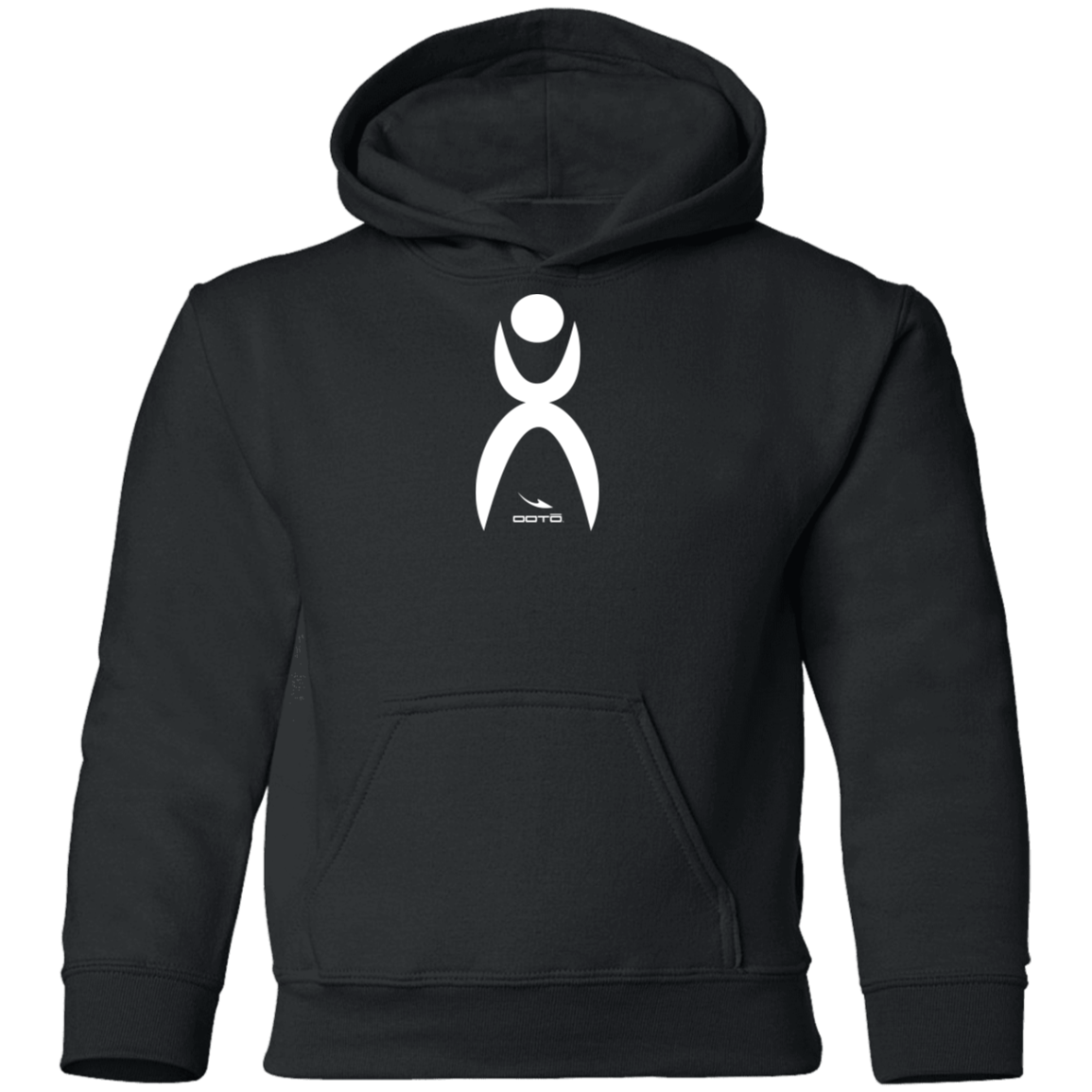 OOTO - GLYPHIC  EN WHITE - G185B Youth Pullover Hoodie - 11 COLORS -