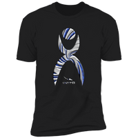 Thumbnail for GLYPHIC EN DEEP BLUE WITH NEW GALLACTIC FENCE - NL3600 Premium Short Sleeve T-Shirt - 7 COLORS -