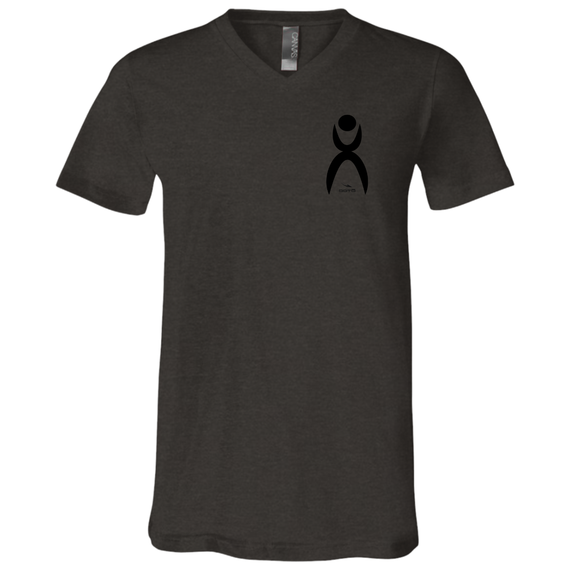 GLYPHIC EN BLACK - 3005 Unisex Jersey SS V-Neck T-Shirt - 3 COLORS -