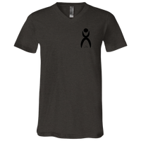 Thumbnail for GLYPHIC EN BLACK - 3005 Unisex Jersey SS V-Neck T-Shirt - 3 COLORS -