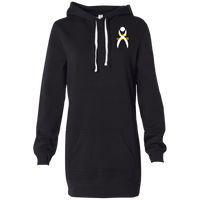 Thumbnail for OOTO - OOTO - GLYPHIC EN WHITE - MAIZE DASH - PRM65DRS Women's Hooded Pullover Dress - 3 COLORS -