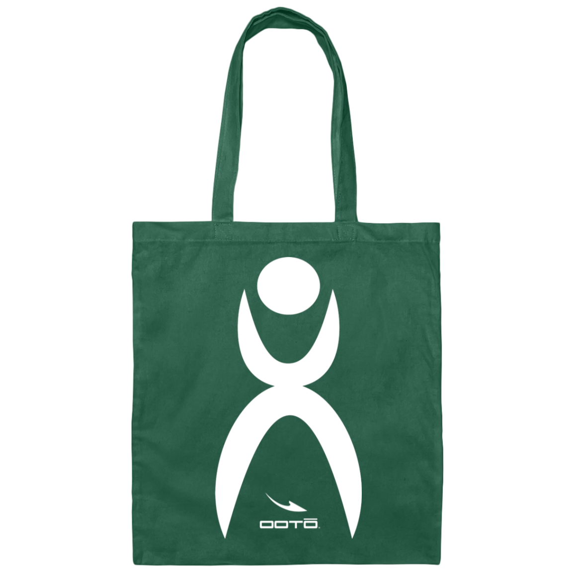 OOTO - GLYPHIC EN WHITE - BE007 Canvas Tote Bag - 7 COLORS -