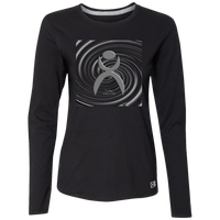 Thumbnail for SPIRALING GLYPHIC - 64LTTX Ladies’ Essential Dri-Power Long Sleeve Tee - 3 COLORS -