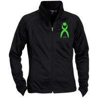 Thumbnail for OOTO - GLYPHIC EN LIME - LST90 Ladies' Raglan Sleeve Warmup Jacket - 3 COLORS -