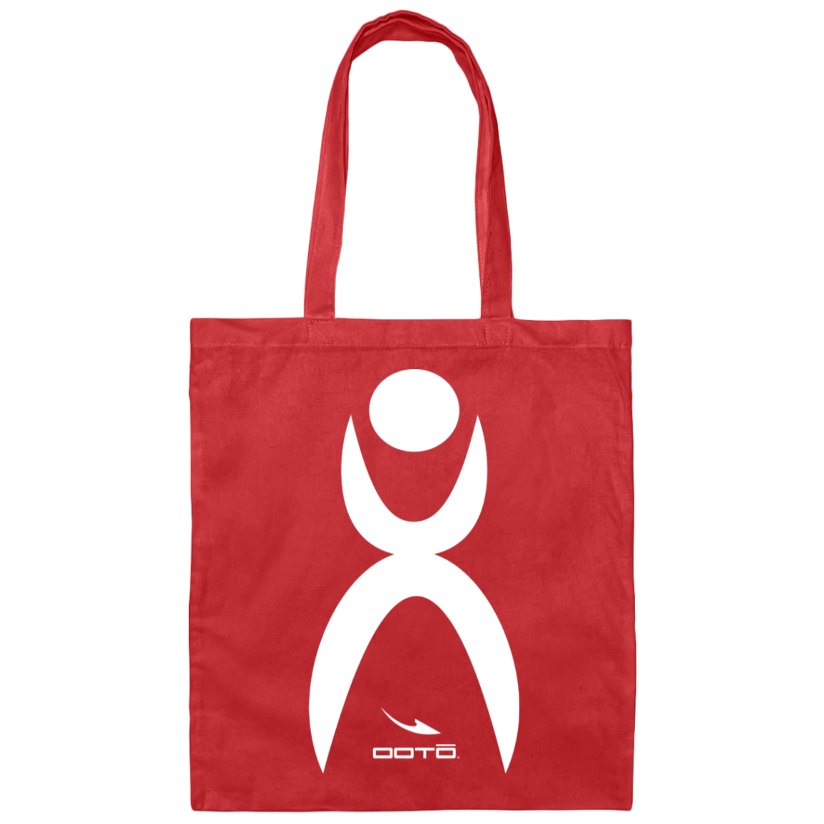 OOTO - GLYPHIC EN WHITE - BE007 Canvas Tote Bag - 7 COLORS -