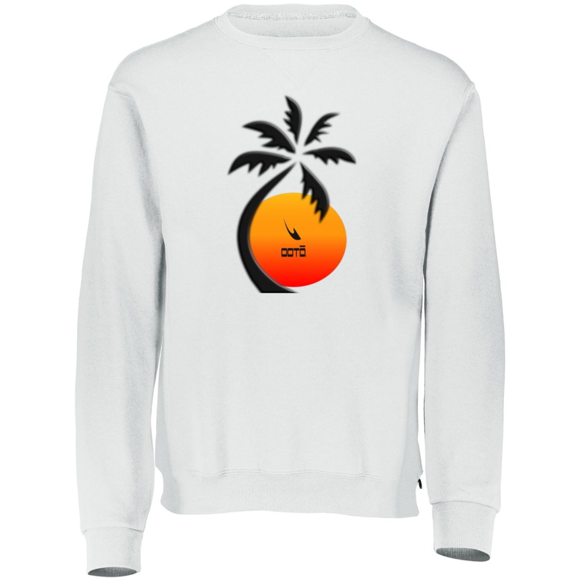 OOTO - PALM SUNSET - 698HBM Dri-Power Fleece Crewneck Sweatshirt - 7 COLORS -