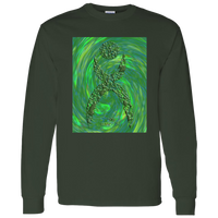 Thumbnail for GLYPHIC EN HALTED PHASE OVER GREEN STORM - G540 LS T-Shirt 5.3 oz. - 4 COLORS -