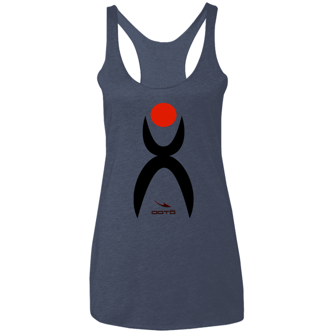 GLYPHIC EN BLACK AND RED - NL6733 Ladies' Triblend Racerback Tank - 8 COLORS -