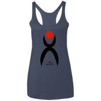 Thumbnail for GLYPHIC EN BLACK AND RED - NL6733 Ladies' Triblend Racerback Tank - 8 COLORS -