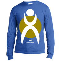 Thumbnail for GLYPHIC EN WHITE OVER OLIVE GOLD - USA100LS Long Sleeve Made in the US T-Shirt - 4 COLORS -