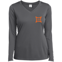 Thumbnail for DISTORTA DASH - LST353LS Ladies’ Long Sleeve Performance V-Neck Tee - 2 COLORS -