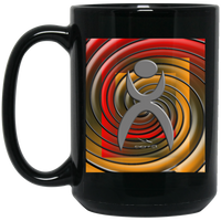 Thumbnail for OOTO - GLYPHIC EN SPIRAL EPIC JOURNEY GRADIENT - BM15OZ 15 oz. Black Mug - 1 COLOR -