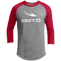 Thumbnail for OOTO - DASH WHITE M YT200 Youth 3/4 Raglan Sleeve Shirt - 4 COLORS -