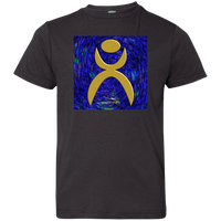 Thumbnail for OOTO - GLYPHIC EN GOLD OVER PLASMATIC STORM - 6101 Youth Jersey T-Shirt - 4 COLORS -