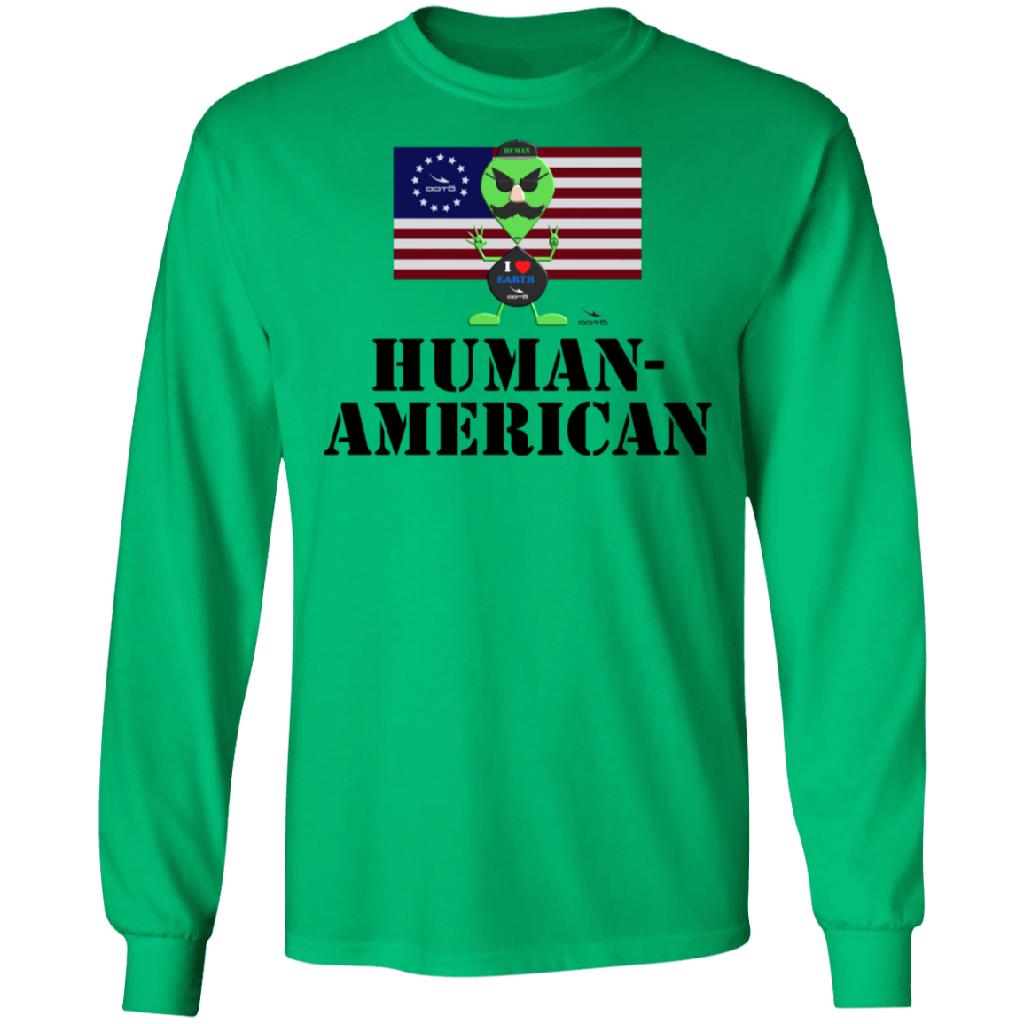 AL - HUMAN-AMERICAN - G240 LS Ultra Cotton T-Shirt - 7 COLORS -