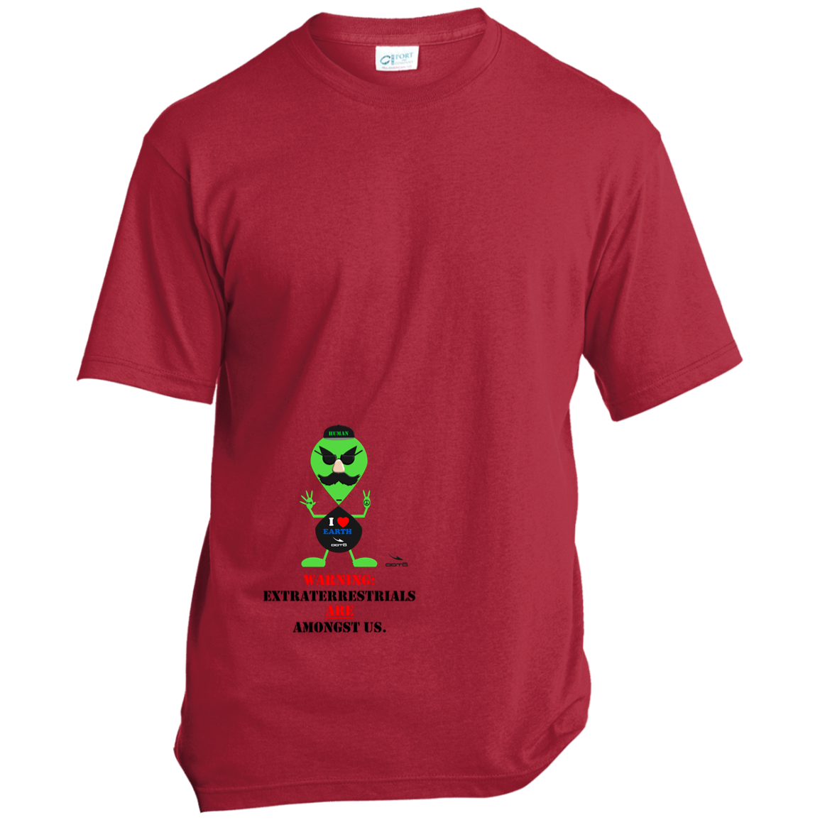 AL DOES HUMAN-WARNING; EXTRATERRESTRIALS ARE AMONGST US - USA100 Made in the USA Unisex T-Shirt - 4 COLORS -