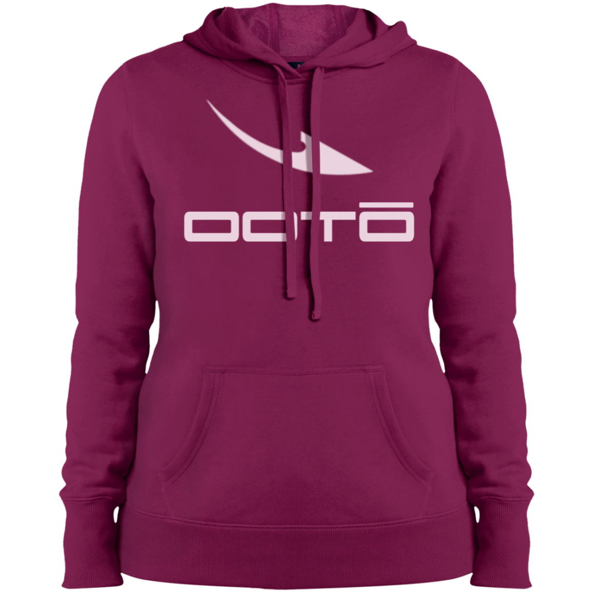 OOTO - DASH EN POWDER PINK - LST254 Ladies' Pullover Hooded Sweatshirt - 5 COLORS -