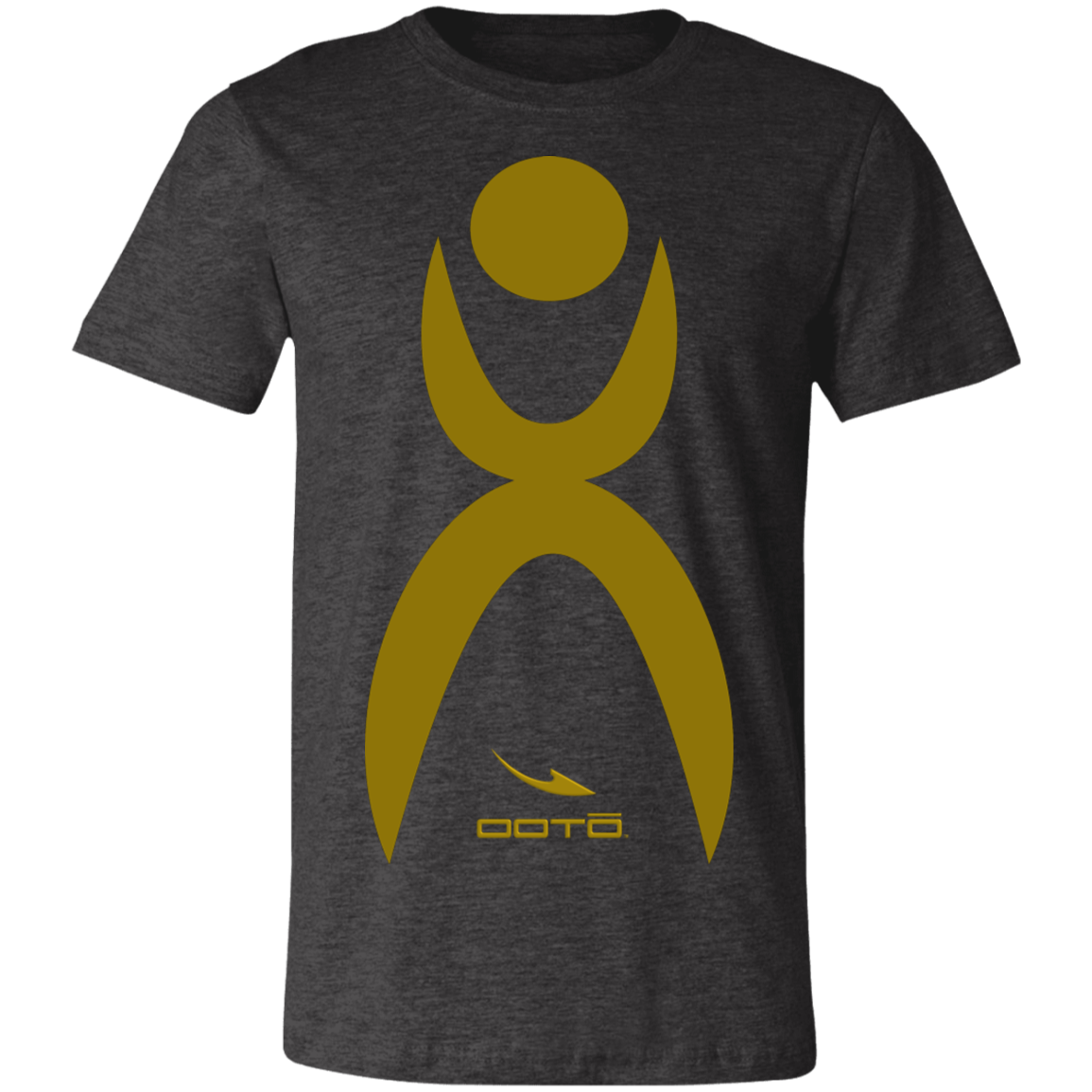 LARGE GLYPHIC EN OLIVE GOLD - 3001C Unisex Jersey Short-Sleeve T-Shirt - 3 COLORS -