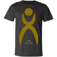 Thumbnail for LARGE GLYPHIC EN OLIVE GOLD - 3001C Unisex Jersey Short-Sleeve T-Shirt - 3 COLORS -