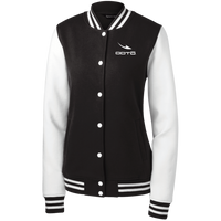 Thumbnail for OOTO - DASH EN WHITE - LST270 Women's Fleece Letterman Jacket - 3 COLORS -