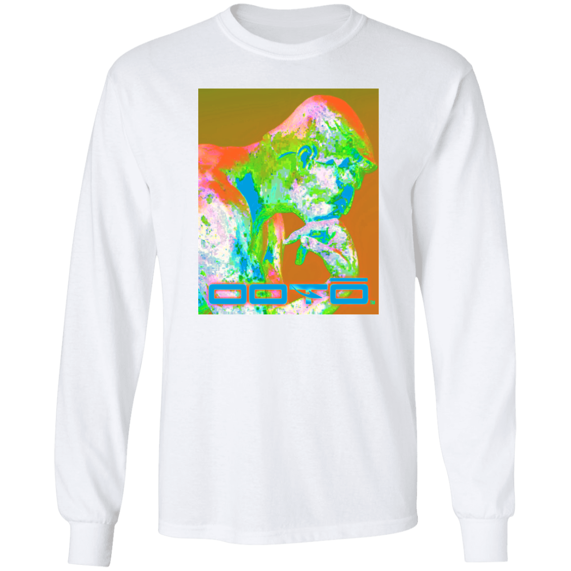 RODINS THE THINKER X OOTO EN PASTEL - G240 LS Ultra Cotton T-Shirt - 5 COLORS -