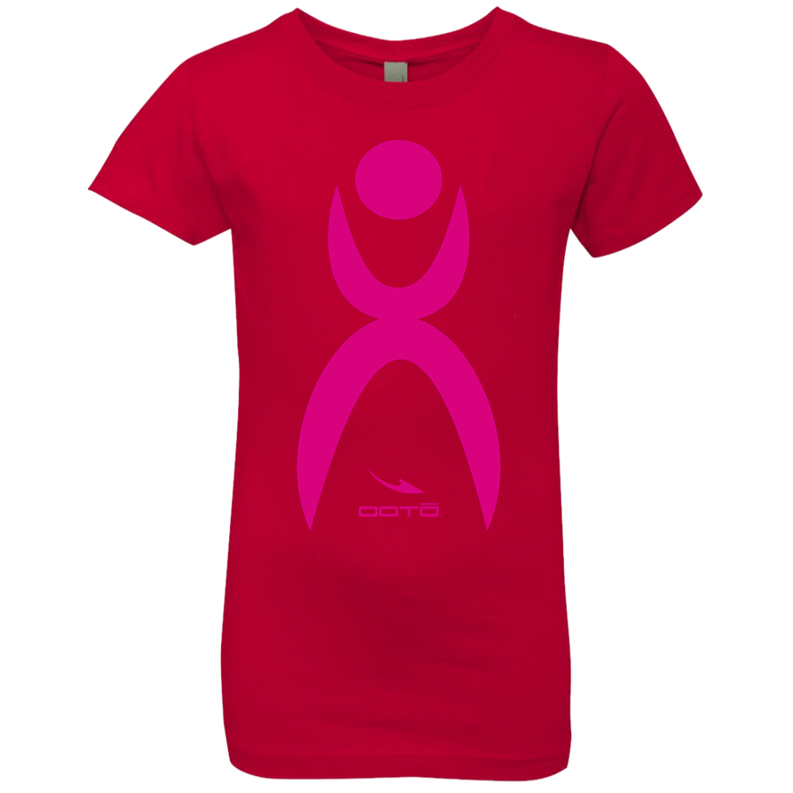 OOTO - GLYPHIC EN NEON PINK - NL3710 Girls' Princess T-Shirt - 10 COLORS -