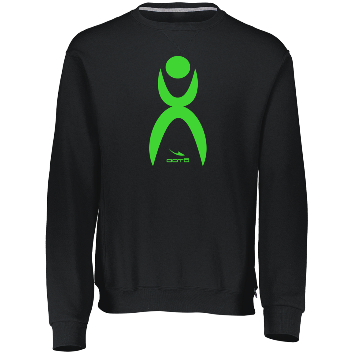 OOTO - GLYPHIC EN LIME - LARGE 998HBB Youth Dri-Power Fleece Crewneck Sweatshirt - 3 COLORS -