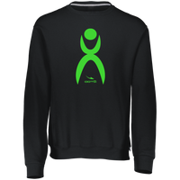 Thumbnail for OOTO - GLYPHIC EN LIME - LARGE 998HBB Youth Dri-Power Fleece Crewneck Sweatshirt - 3 COLORS -