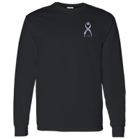 Thumbnail for GLYPHIC EN DEEP BLUE WITH NEW GALLACTIC FENCE - G540 LS T-Shirt 5.3 oz. - 3 COLORS -