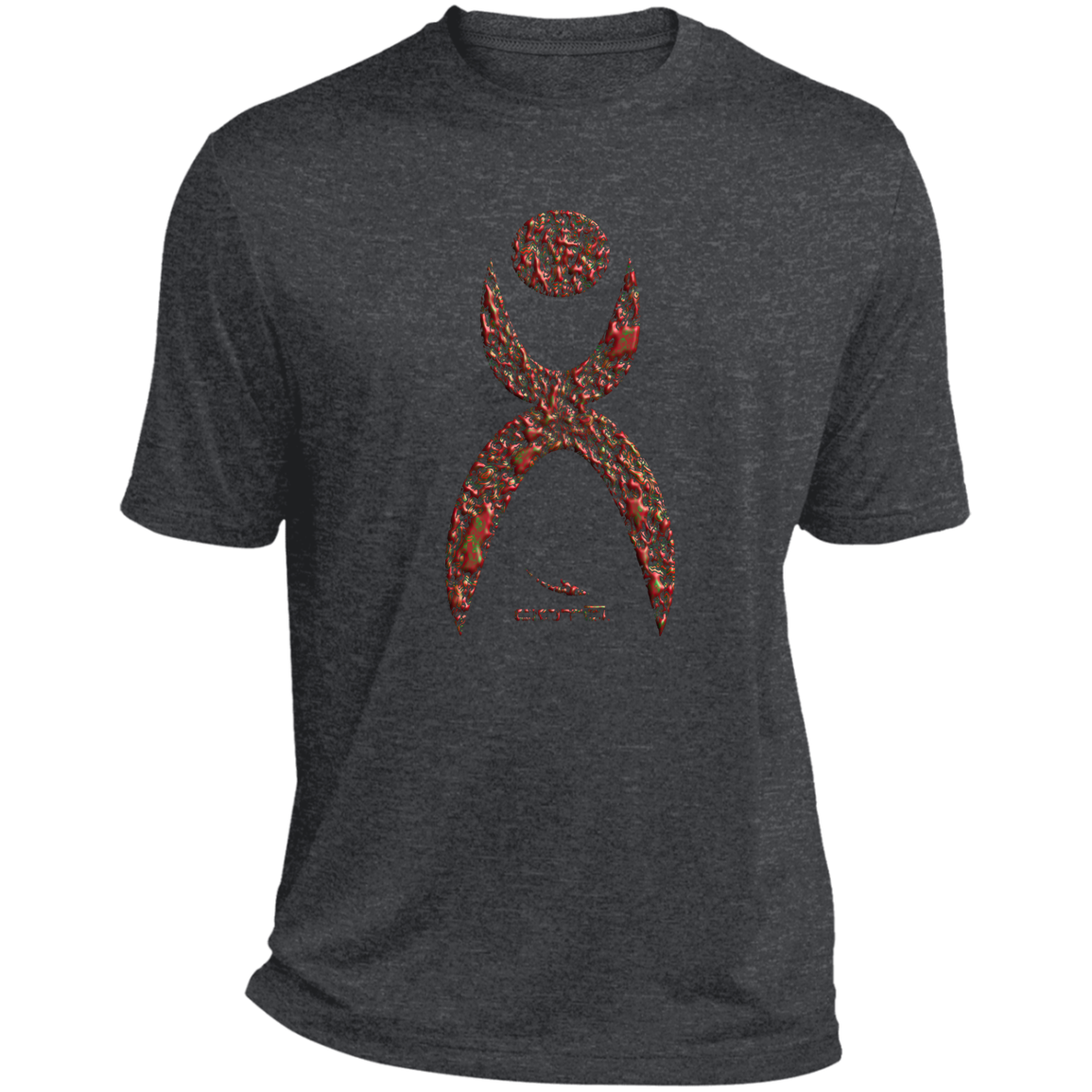 GLYPHIC EN HALTED PHASE - ST360 Heather Performance Tee - 5 COLORS -