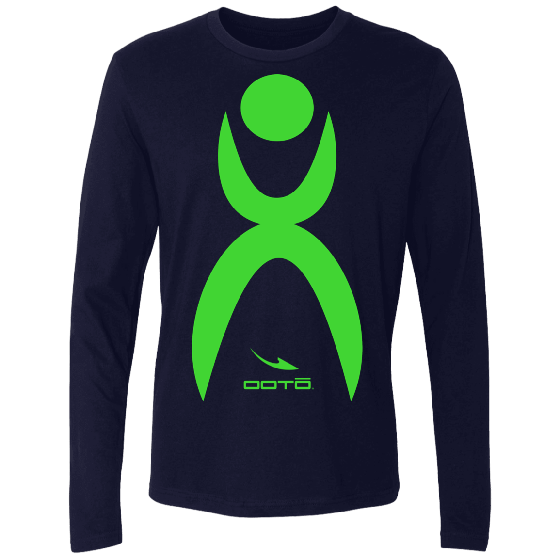 GLYPHIC EN LIME - LARGE NL3601 Men's Premium LS - 4 COLORS -