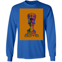 Thumbnail for NEFERTITI X ANCIENT ARTIST UNKNOWN X OOTO IN HALF YELLOW MET - G240 LS Ultra Cotton T-Shirt - 5 COLORS -