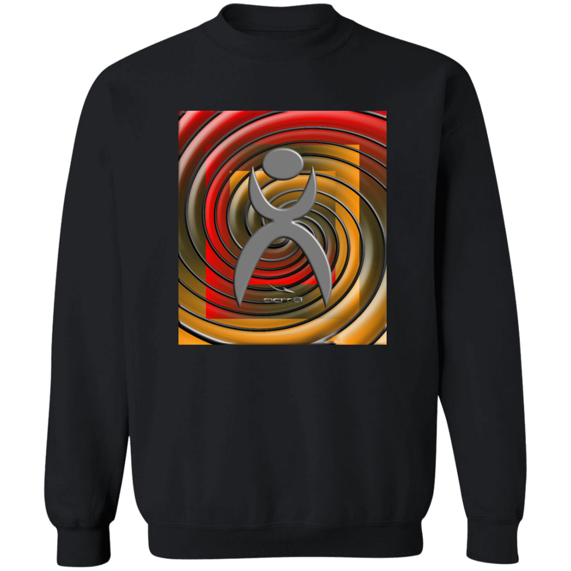 OOTO - GLYPHIC EN SPIRAL EPIC JOURNEY GRADIENT G180 Crewneck Pullover Sweatshirt - 5 COLORS -