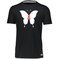 Thumbnail for OOTO - BUTTERFLY EN WHITE -  RED GLYPHIC - 64STTB Youth Essential Dri-Power Tee - 3 COLORS -