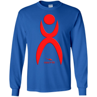 Thumbnail for OOTO - GLYPHIC EN RED - G240B Youth LS T-Shirt - 7 COLORS -