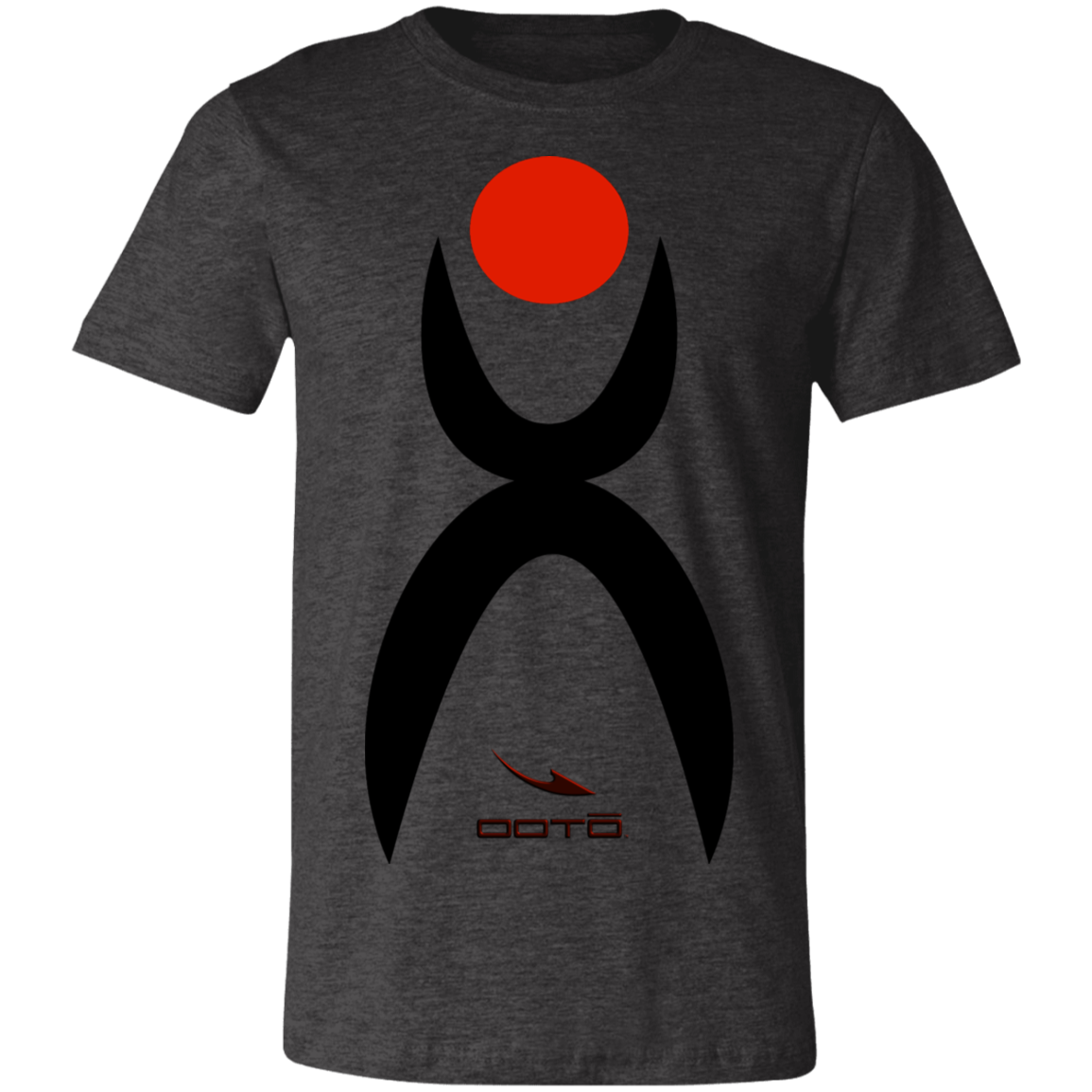 GLYPHIC EN BLACK AND RED - 3001C Unisex Jersey Short-Sleeve T-Shirt - 10 COLORS -