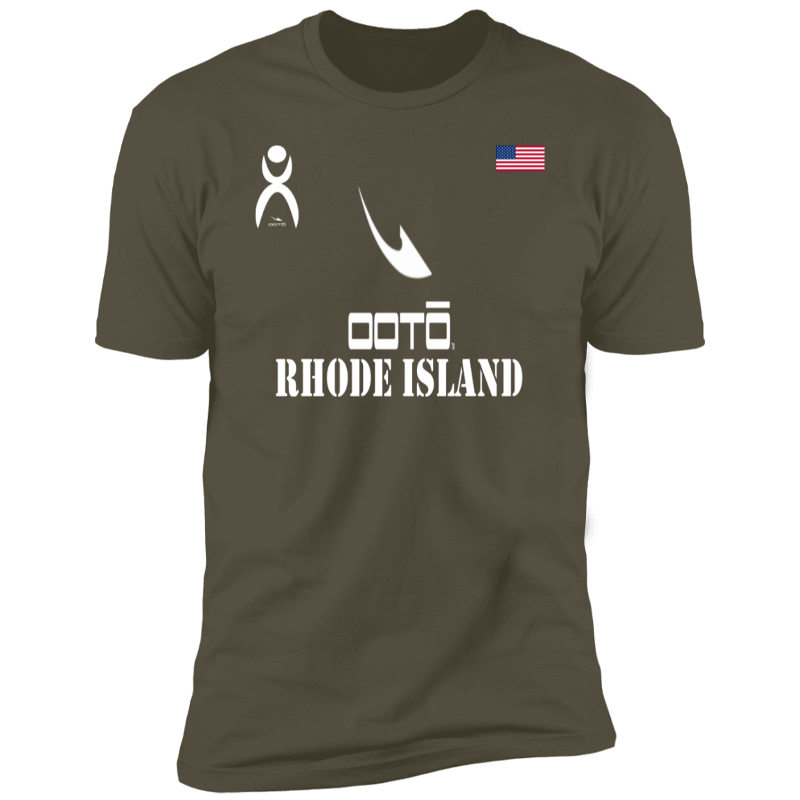 OOTO - RHODE ISLAND - Z61x Premium Short Sleeve Tee - 9 COLORS -