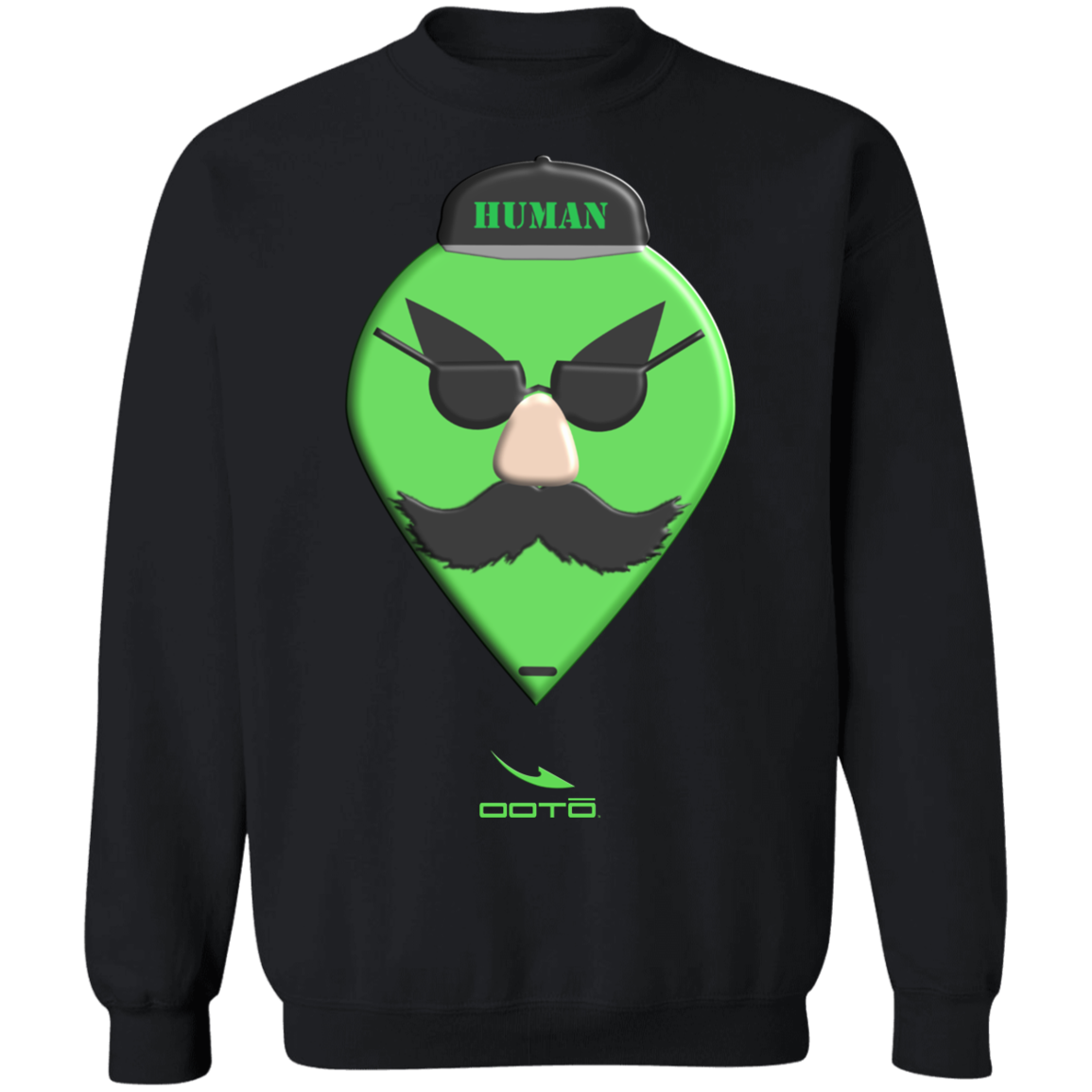 OOTO - AL HEAD - INCONITO - HUMAN - 2 G180 Crewneck Pullover Sweatshirt - 4 COLORS -