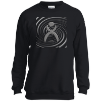 Thumbnail for OOTO - SPIRALING GLYPHIC - PC90Y Youth Crewneck Sweatshirt - 5 COLORS -