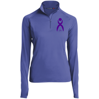 Thumbnail for OOTO - GLYPHIC EN PURPLE - LST850 Women's 1/2 Zip Performance Pullover - 3 COLORS -