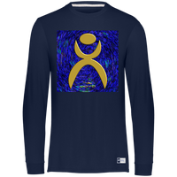 Thumbnail for GLYPHIC EN GOLD OVER PLASMATIC STORM - 64LTTM Essential Dri-Power Long Sleeve Tee - 4 COLORS -