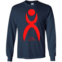 Thumbnail for OOTO - GLYPHIC EN RED - G240B Youth LS T-Shirt - 7 COLORS -